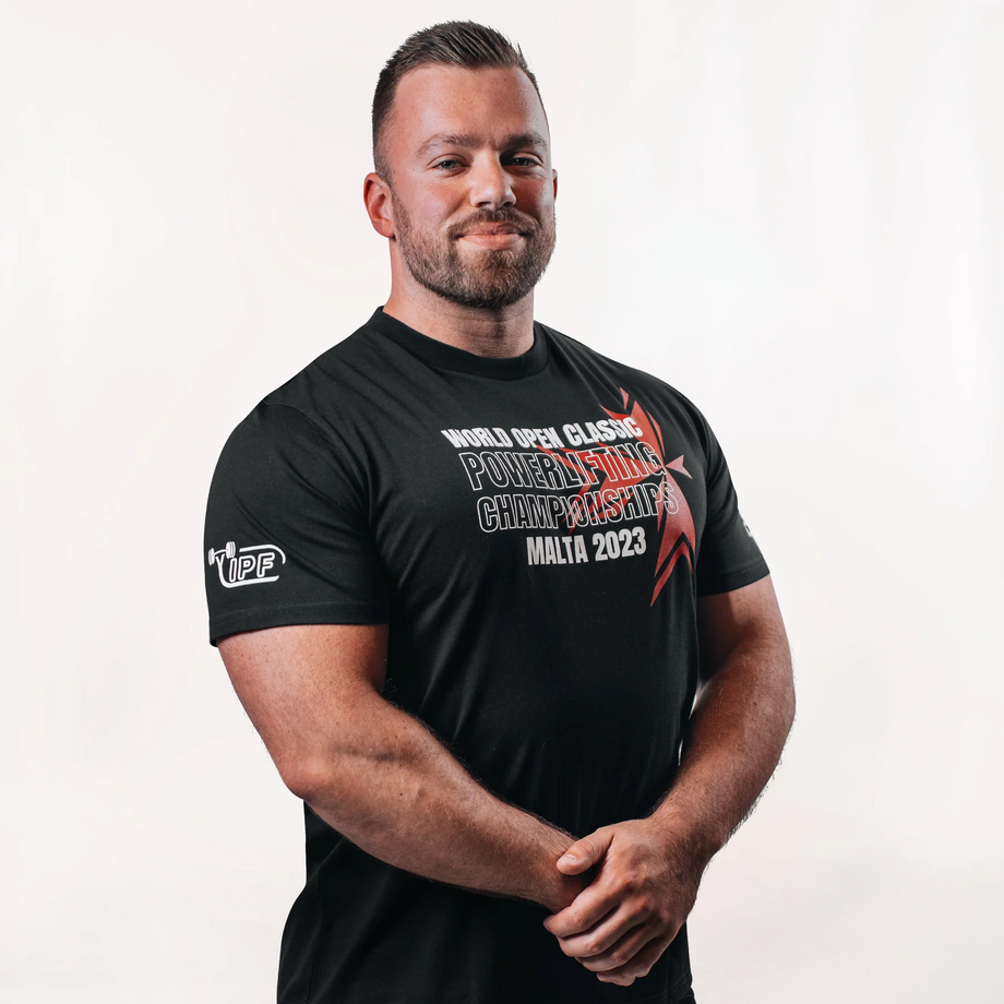 Футболка мужская SBD 2023 World Classic Open Powerlifting Champ