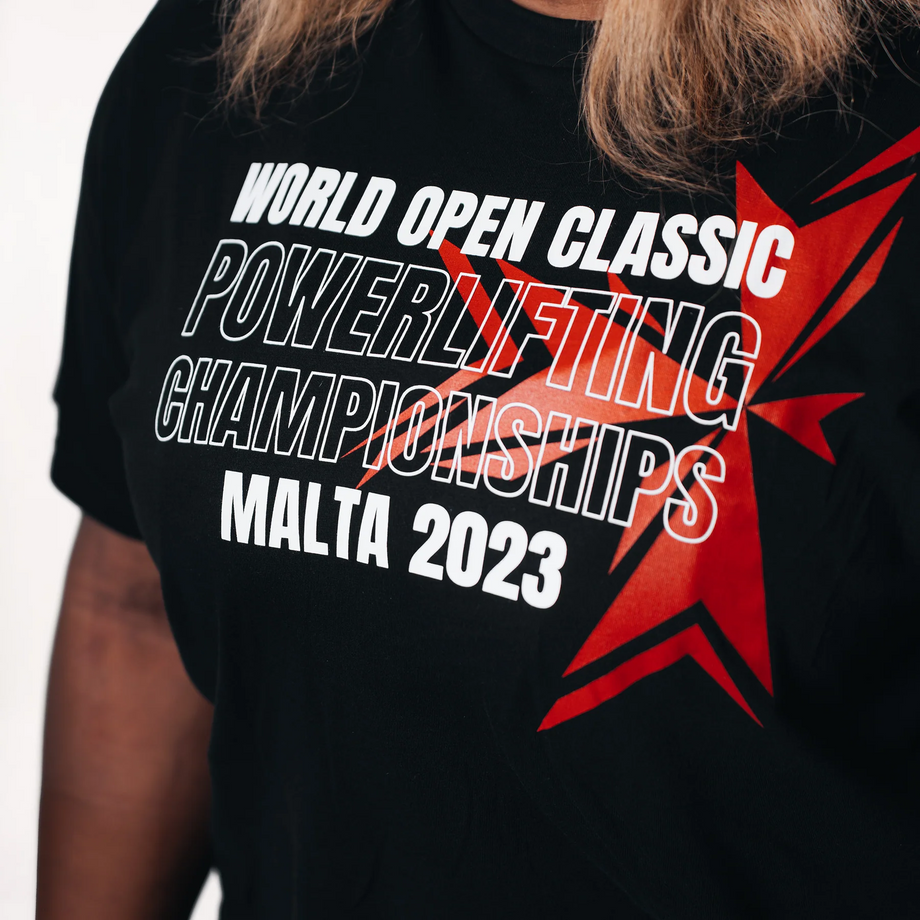 Футболка мужская SBD 2023 World Classic Open Powerlifting Champ