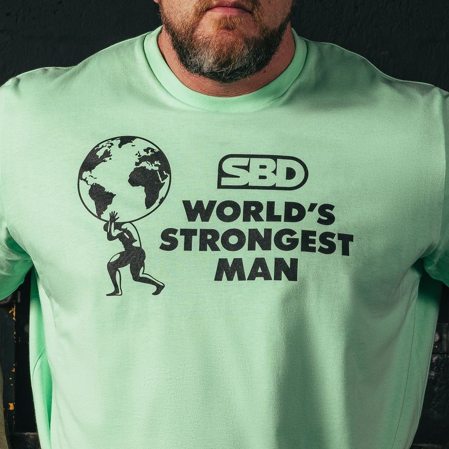 Футболка мужская SBD World&rsquo;s Strongest Man 2026 (Mint)