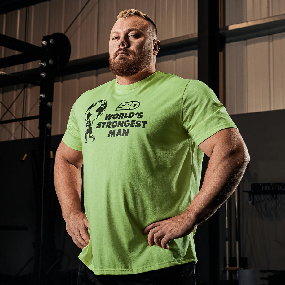 Футболка мужская SBD World’s Strongest Man 2022 (Green)