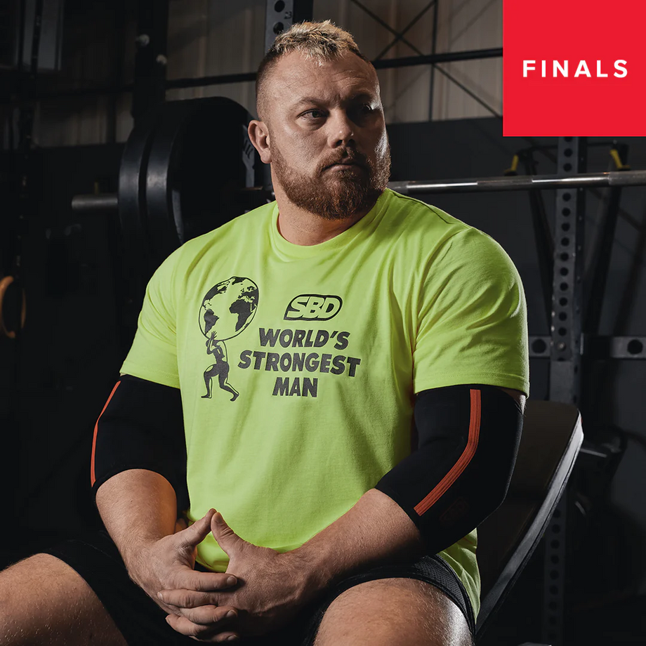 Футболка мужская SBD World’s Strongest Man 2022 (Green)