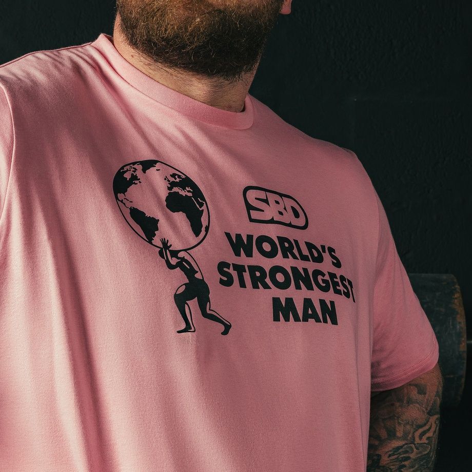 Футболка мужская SBD World&rsquo;s Strongest Man 2026 (Peony)